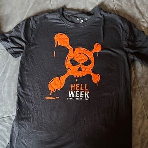 Orangetheory Black Tee with Orange Graphic